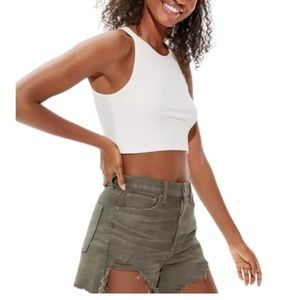 AE Highest Rise Ripped Mom Short